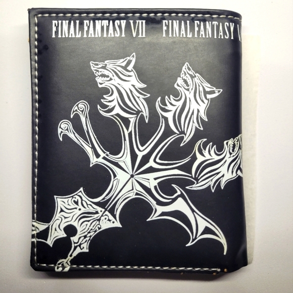 Video Game Square Enix Final Fantasy VII Leather Purse Black One Size Wallet - Picture 4 of 4